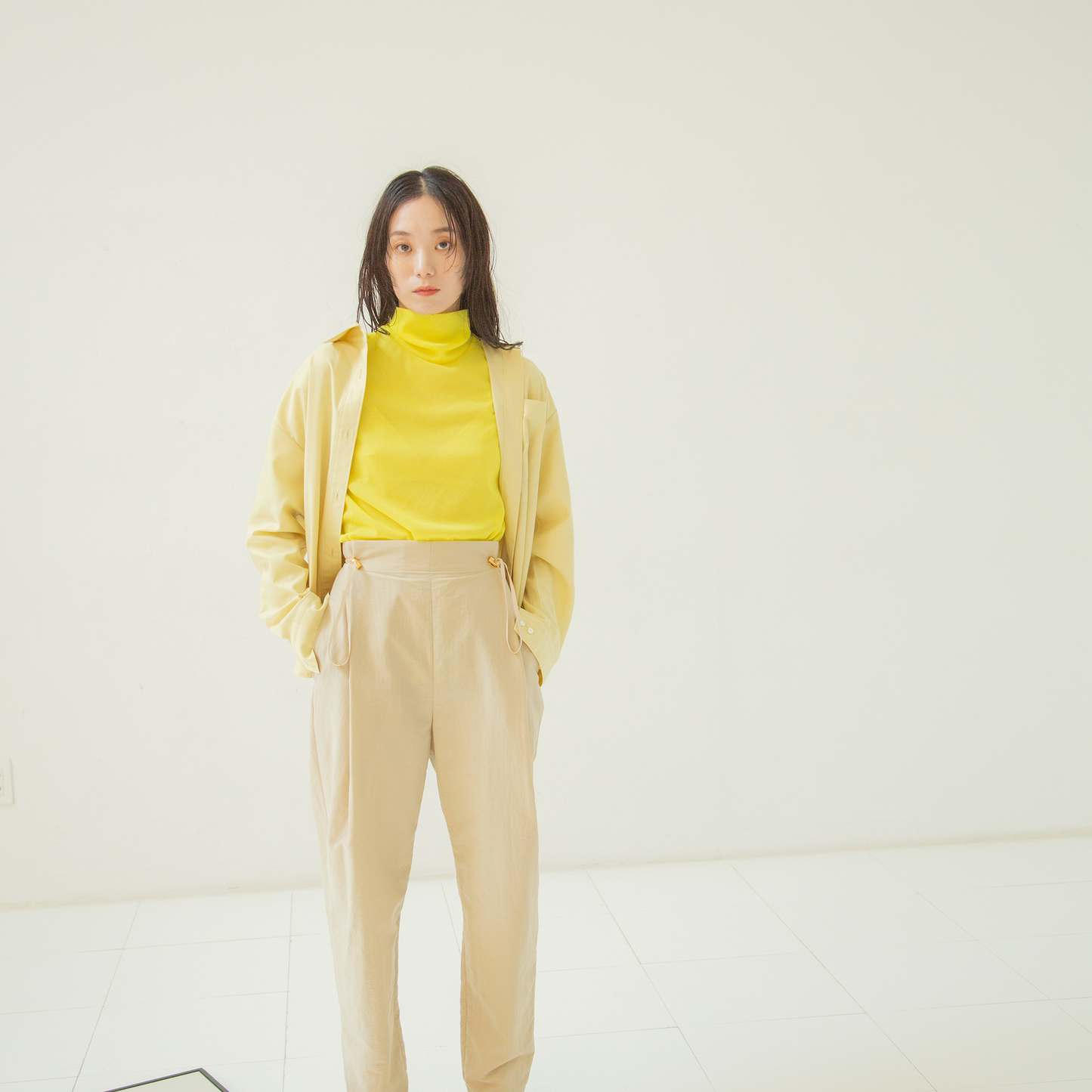 ストッパーロングパンツ|tucked long pants with stopper