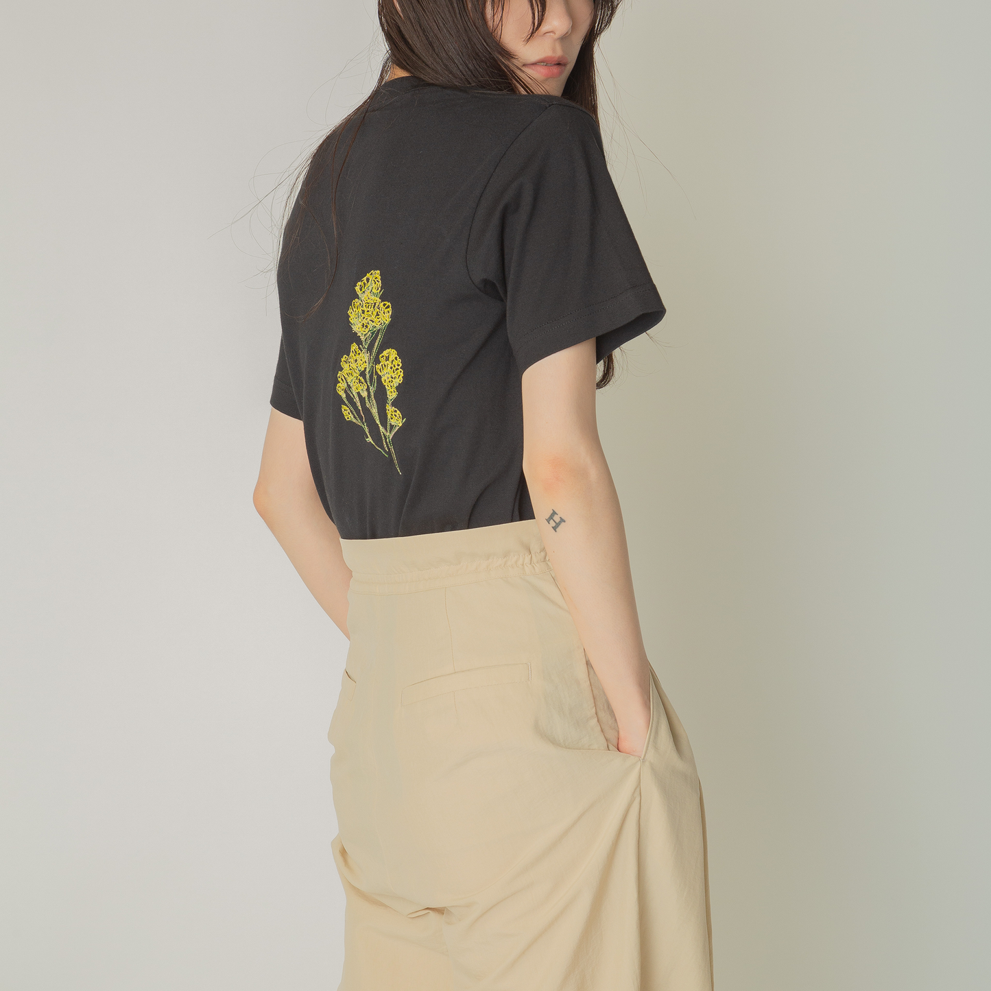 ストッパーロングパンツ|tucked long pants with stopper