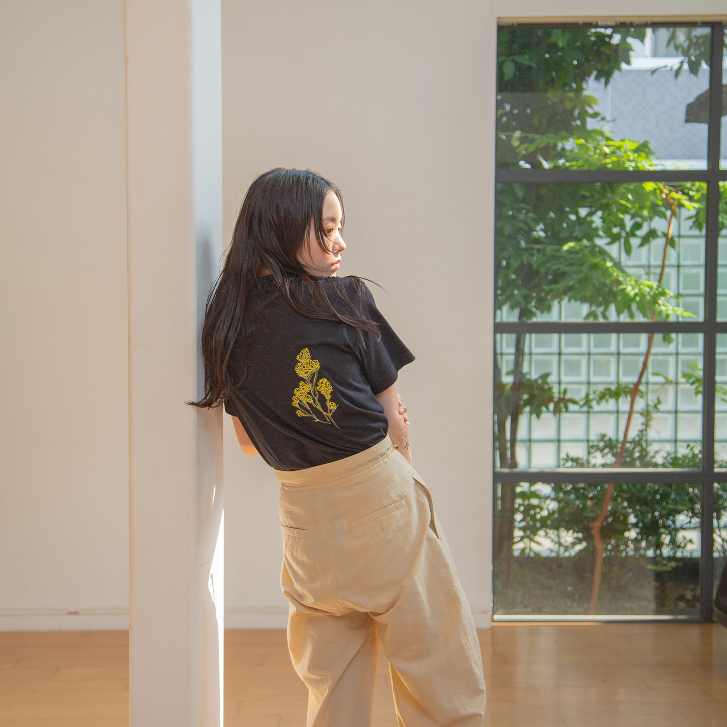 ストッパーロングパンツ|tucked long pants with stopper
