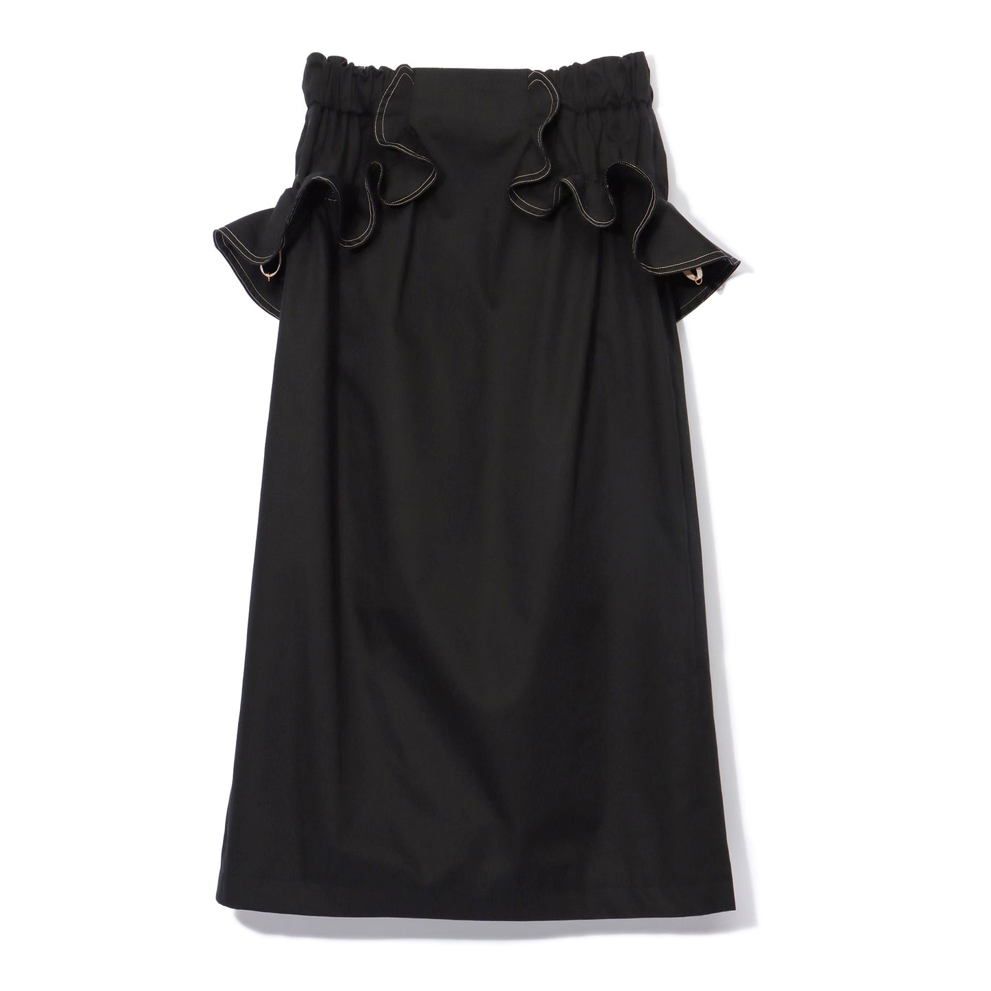ボリュームフリルミディスカート|voluminous ruffle midi skirt