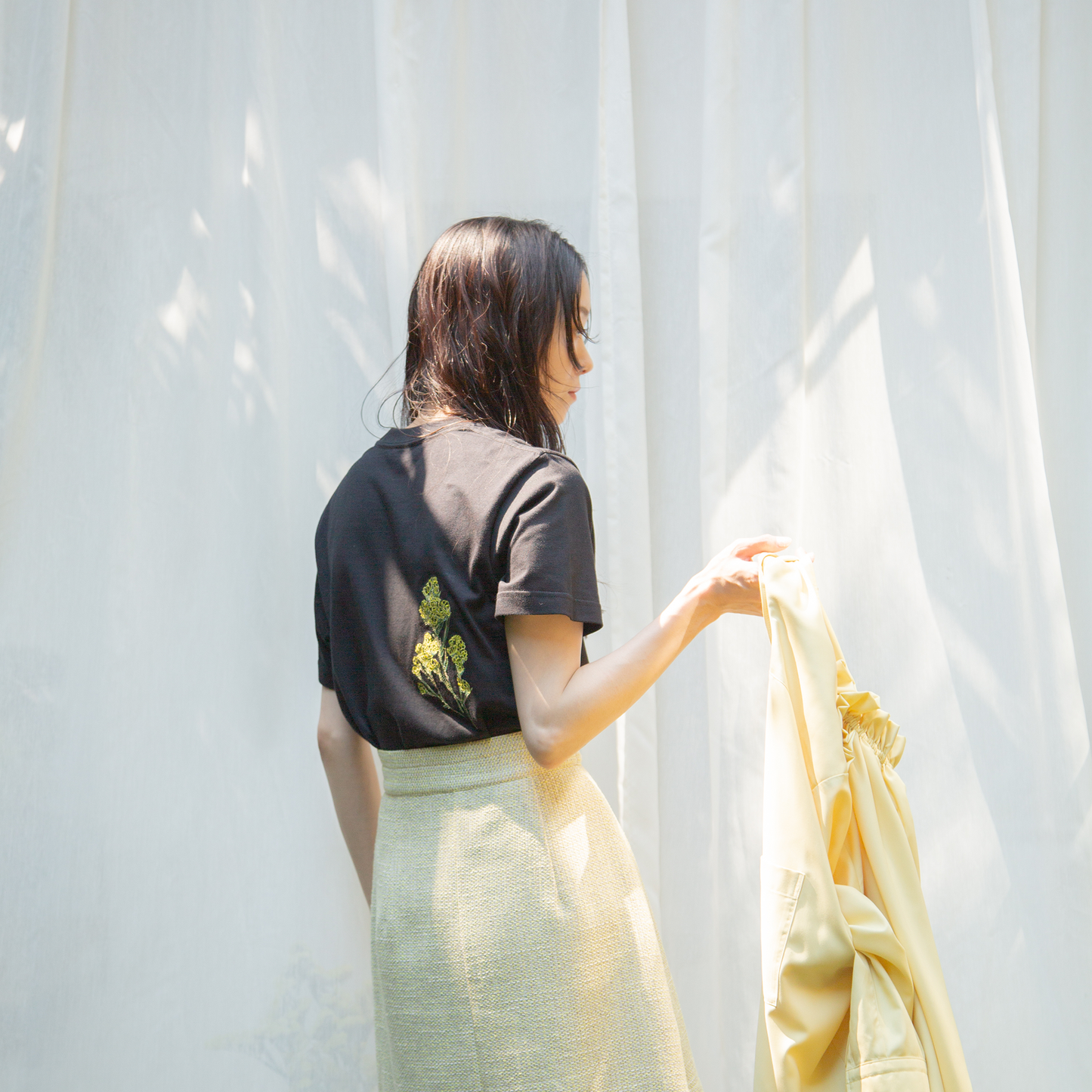 タックミニスカート|mini skirt with tuck