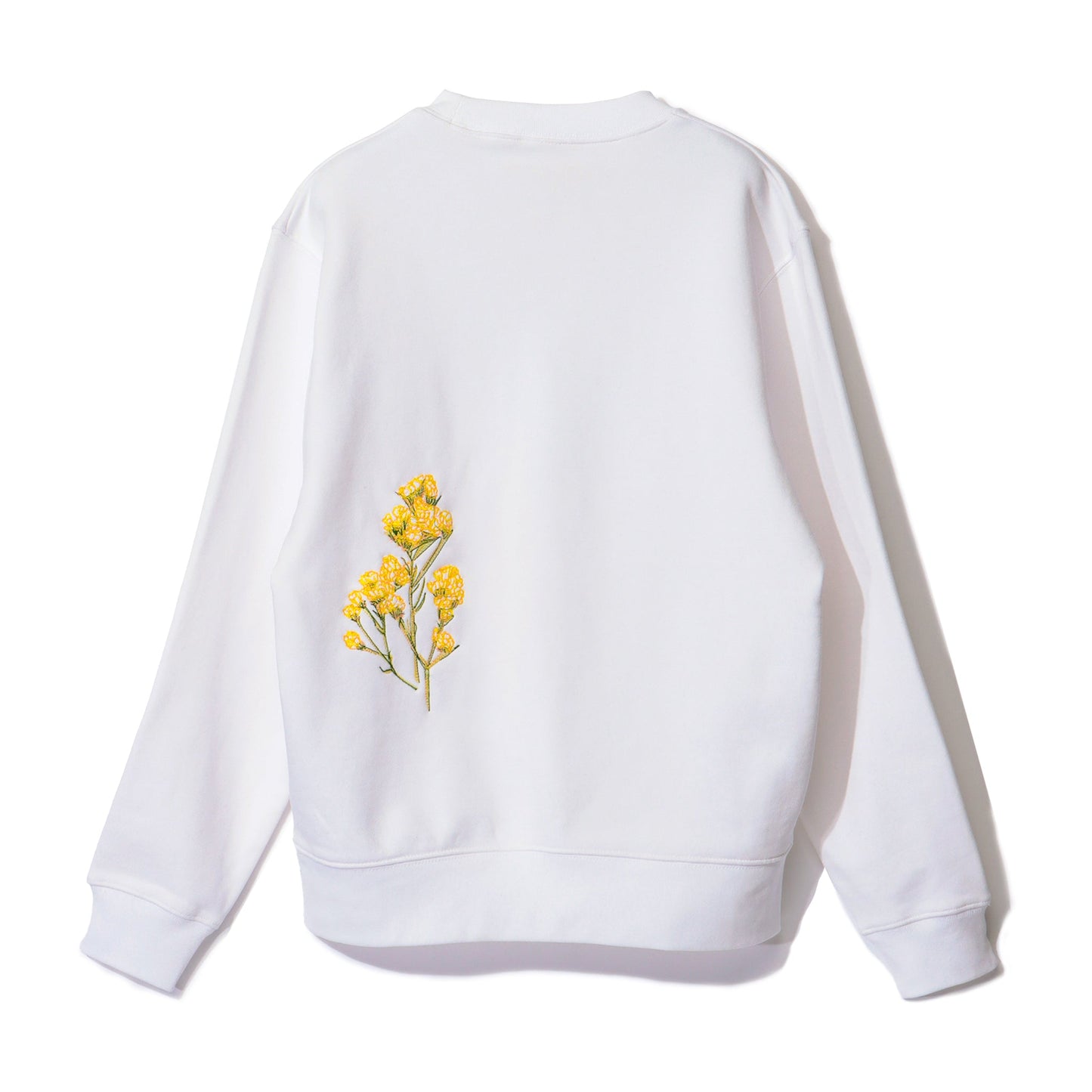 刺繍スウェットプルオーバー|pullover sweatshirt with flower embroidery